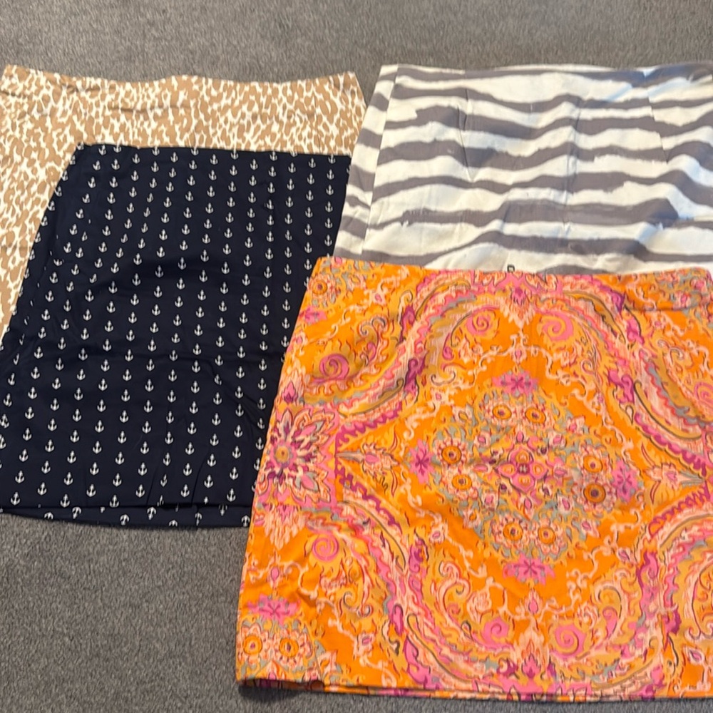 Lot of 4 J.Crew Factory Mini Skirts
